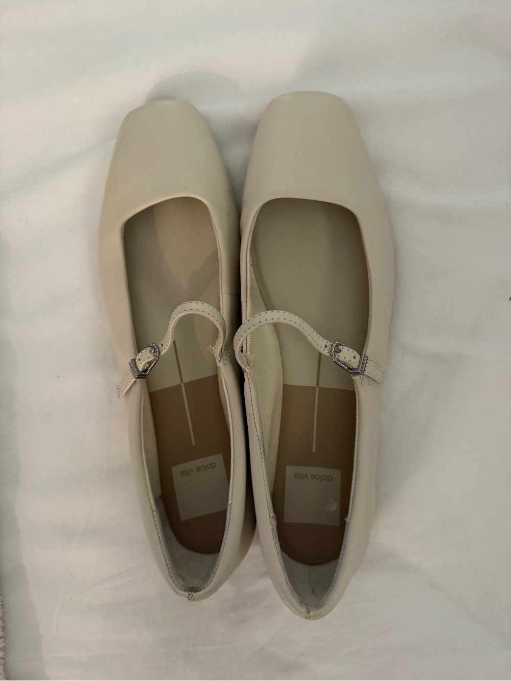 Dolce Vita Cream Mary Jane Flats - Picture 5 of 9